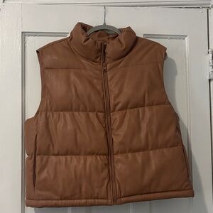 Brown Puffer Vest